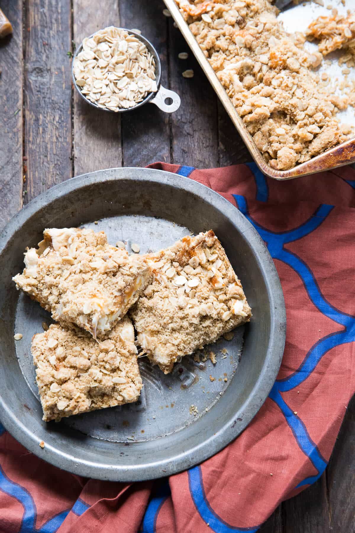 These oatmeal caramel bars are divine! 