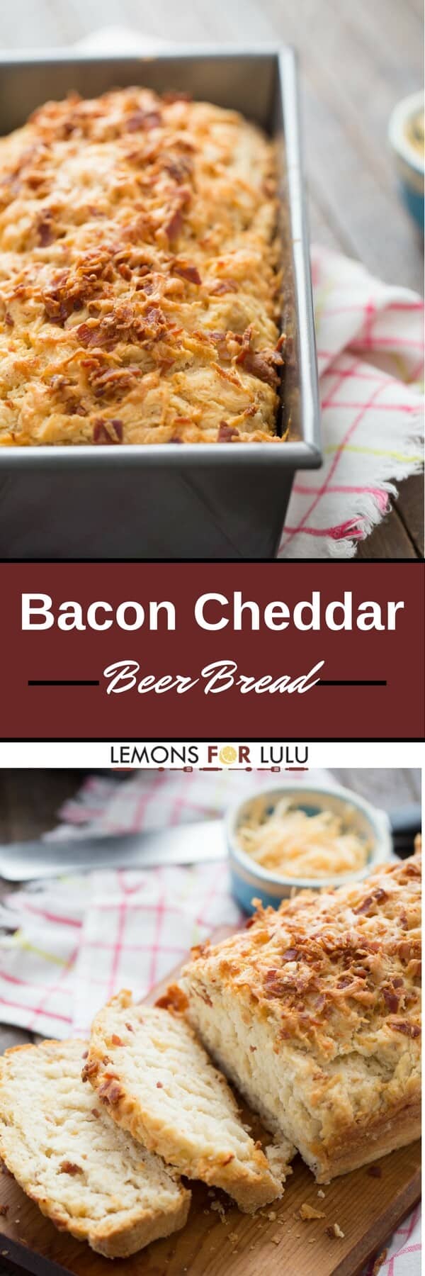 Love beer, bacon and cheese? So do I! That's why this easy beer bread recipe is one of my favorites. It's simple, soft and so delicious!
