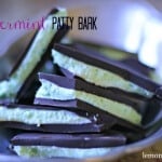 Dark chocolate held together by a creamy peppermint filling! Like a giant, homemade Peppermint Patty! lemonsforlulu.com