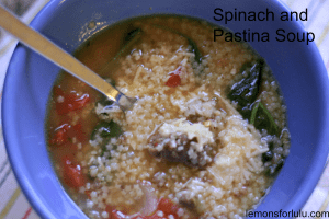 Spinach and Pastina Soup