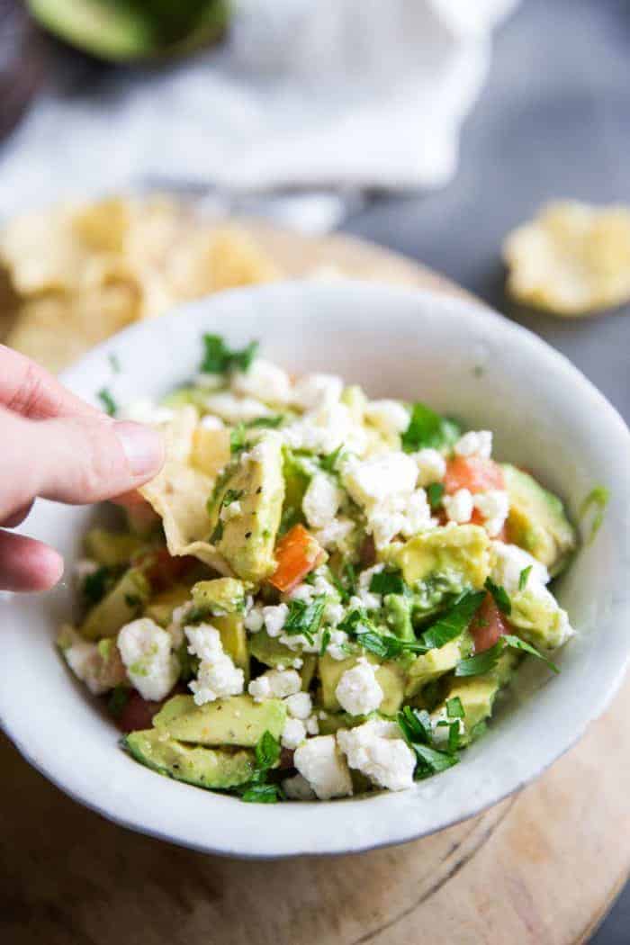 avocado salsa scoop