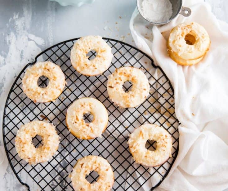 Toasted Coconut Baked Donut Recipe