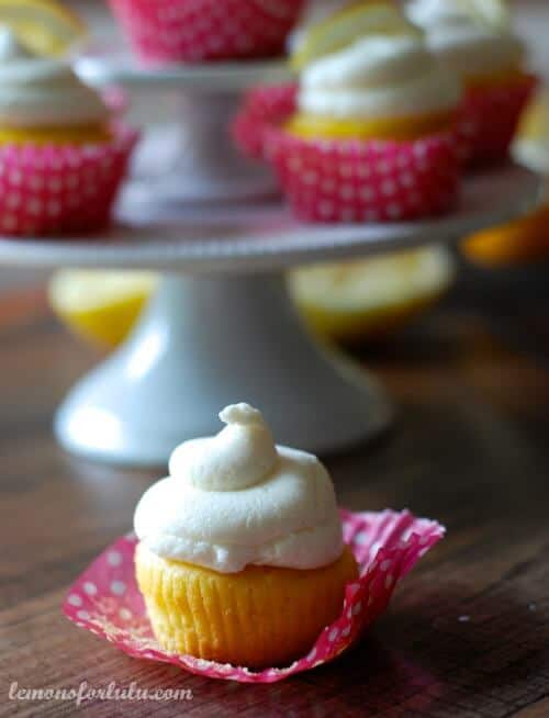 Lemon Cupcakes with White Chocolate Buttercream