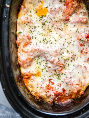 cheesy crockpot lasagna