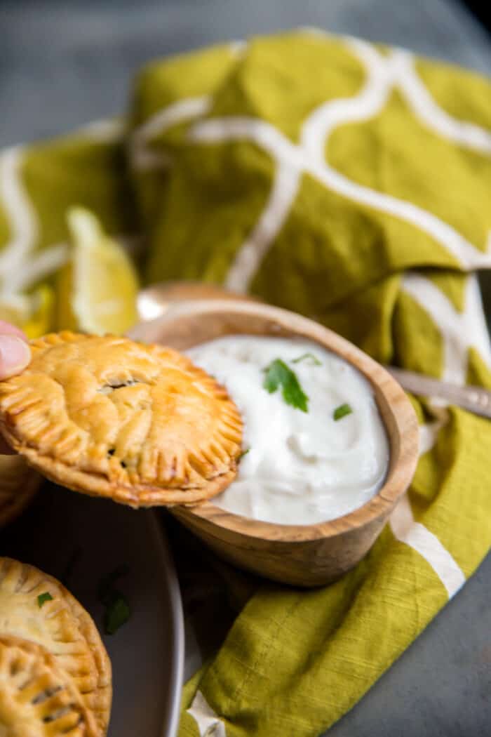 Greek hand pies with 