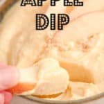 caramel apple dip with title image