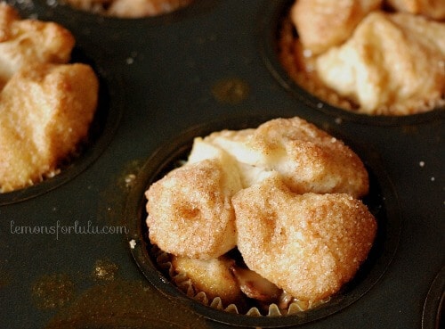 Mini stuffed monkey bread muffins! www.lemonsforlulu.com #shop