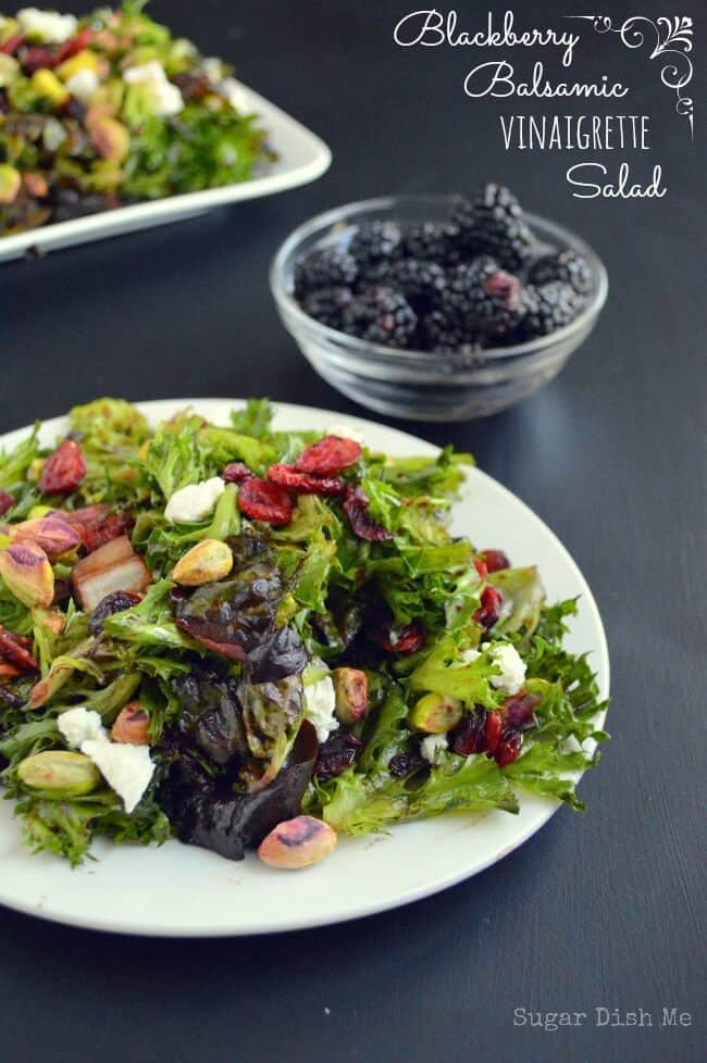 Blackberry-Balsamic-Vinaigrette-Salad-via Sugar Dish Me: Meal Plans Made Simple