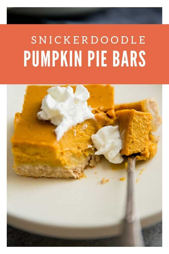 Pumpkin pie bars title image