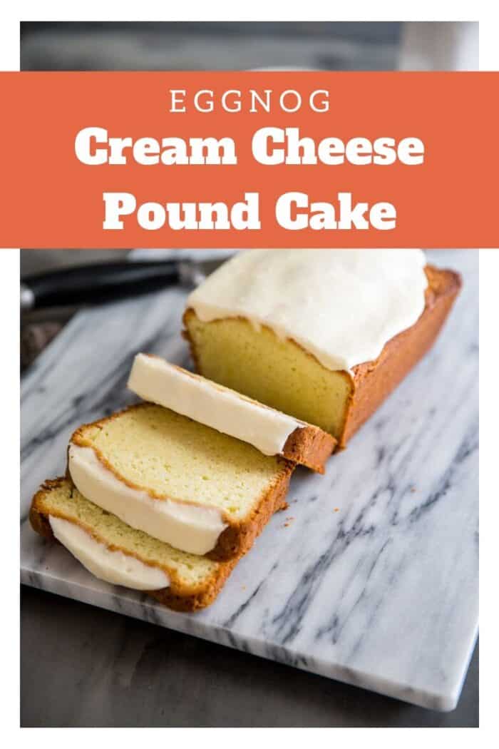 Eggnog pound cake title image