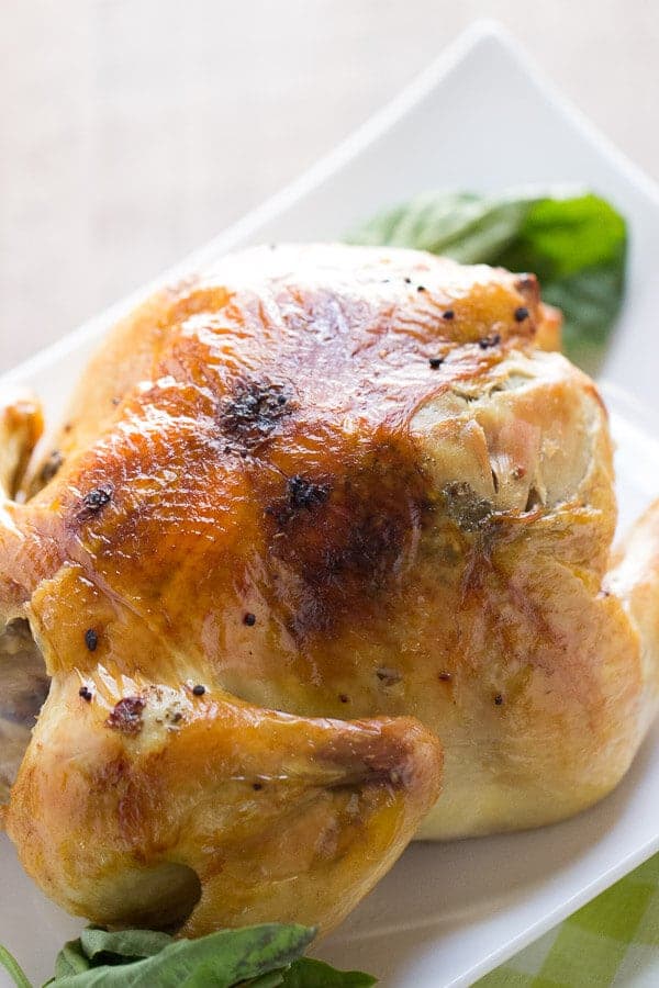 An easy roasted chicken recipe for any cook and for any night of the week! The best part is with roasted chicken you can cook once, eat twice! lemonsforlulu.com