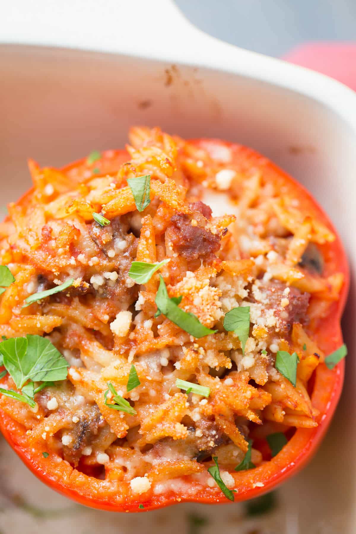 These Italian stuffed peppers are kid-tested and loved by all!