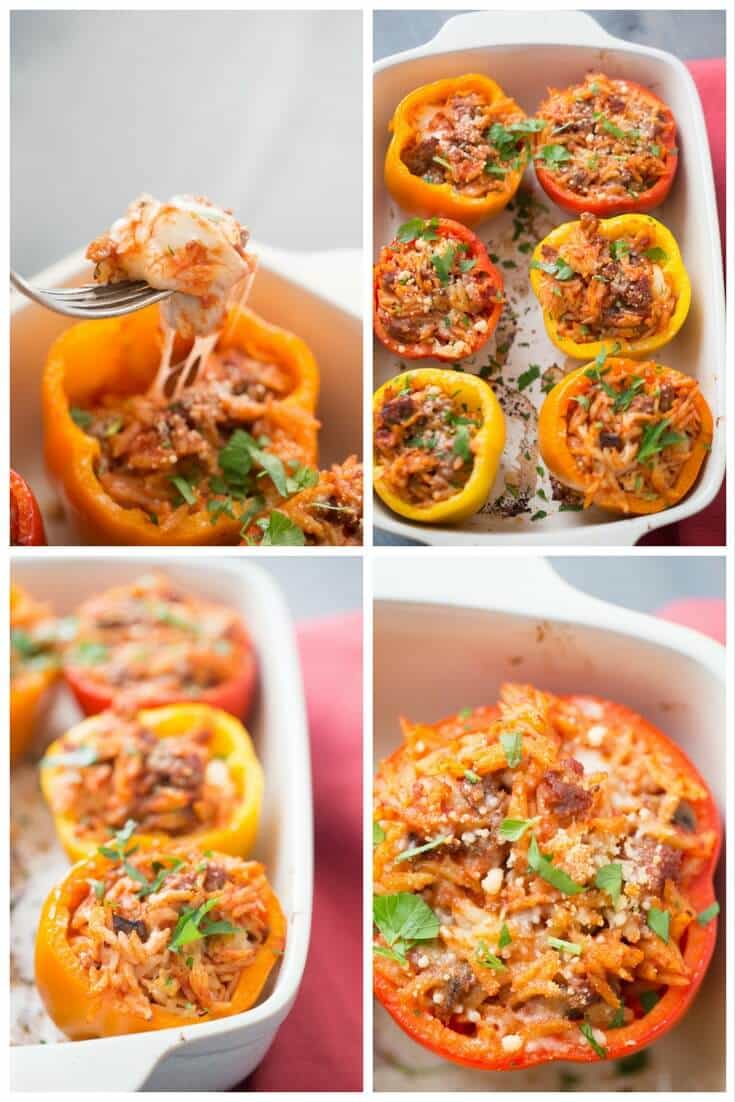 These Italian Stuffed Peppers are going to get your family to the table in a hurry! They are filled with goodness and are a snap to prepare!