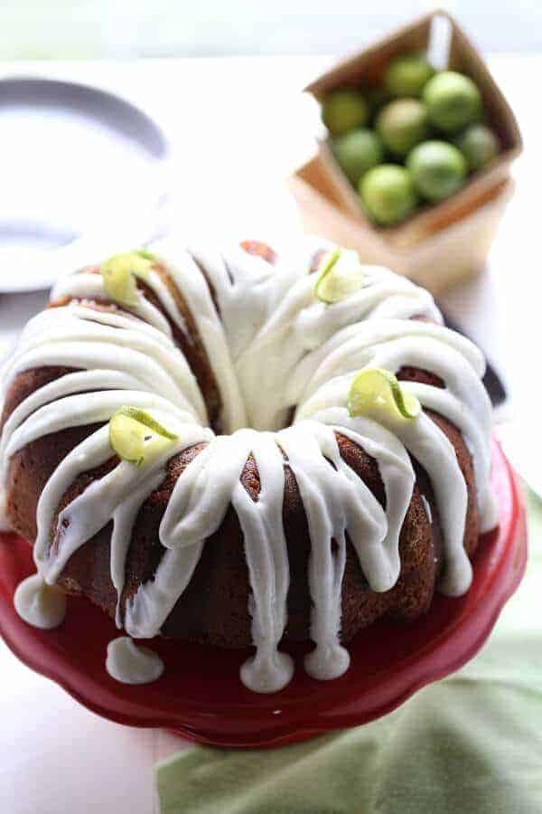 This bundt cake with a hint of tequila and lots of key lime is the perfect way to perk up your dessert table! lemonsforlulu.com