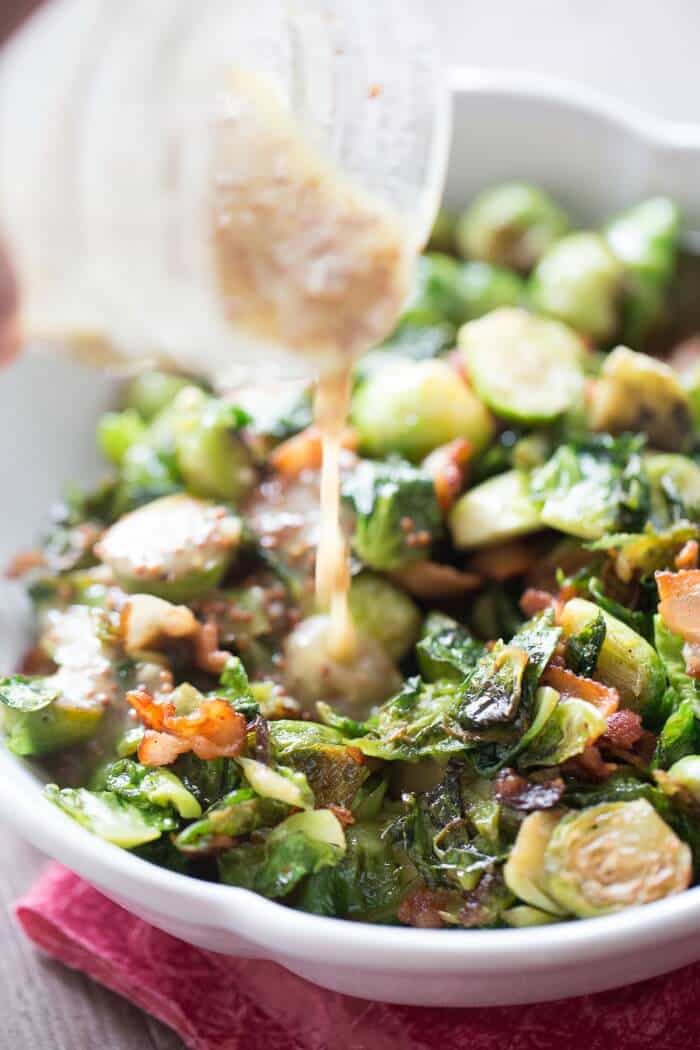 Brussels sprouts and bacon; always a winner! lemonsforlulu.com