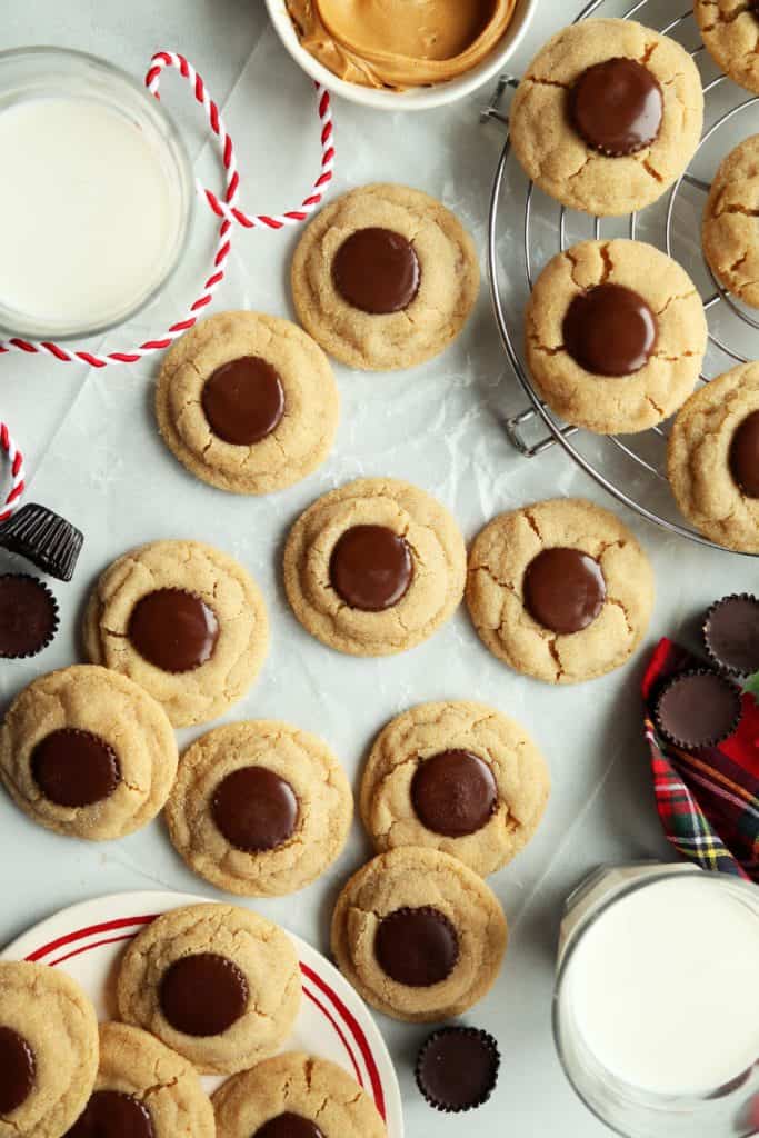 Peanut Butter Cup Christmas Cookies