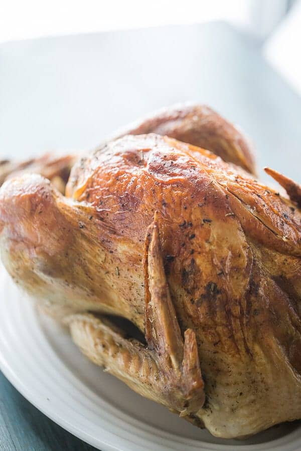 Simple roast turkey with butter and herbs. lemonsforlulu.com