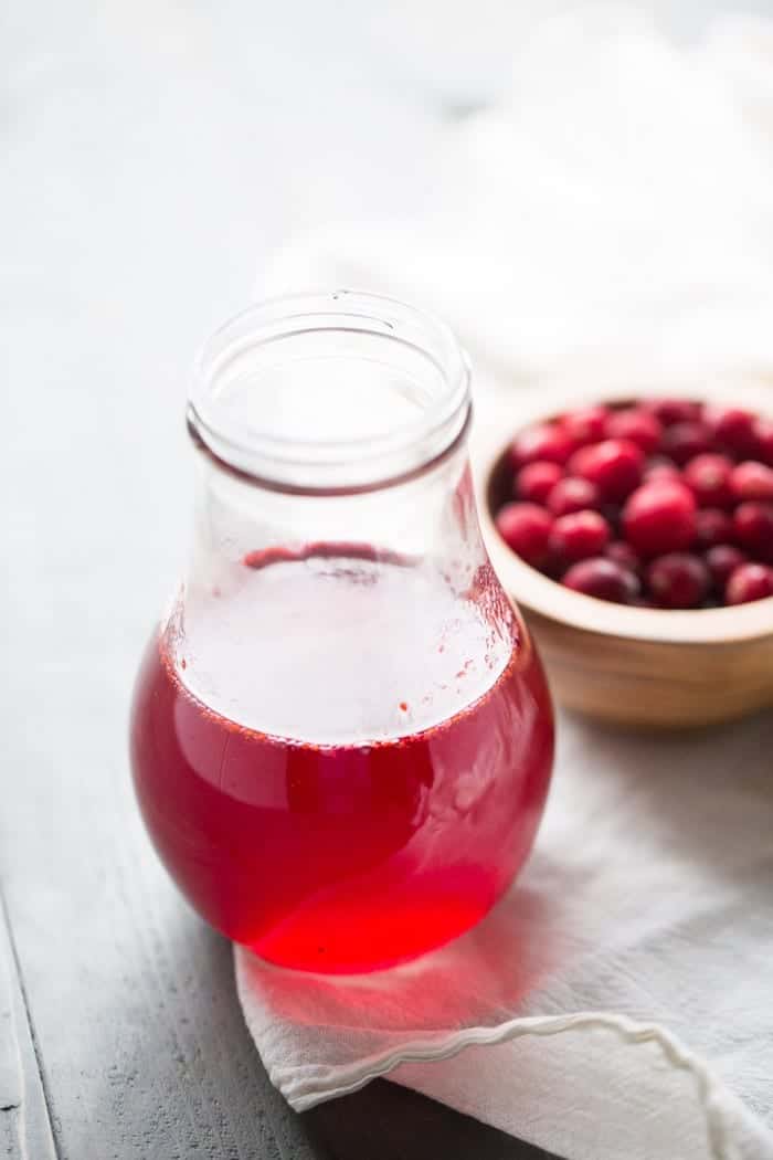 Cape Cod Champagne Cocktail, made with cranberry simple syrup. lemonsforlulu.com