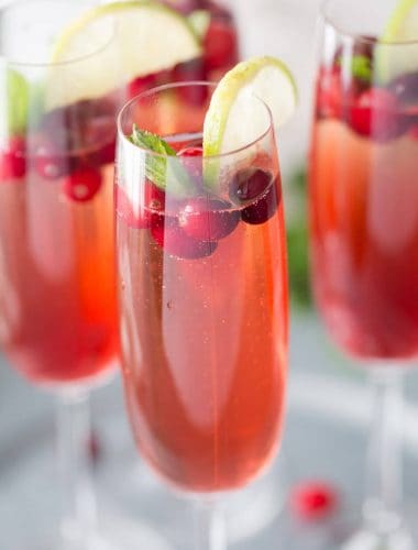 Cape cod cocktail in the form of a fun and festive champagne cocktail! lemonsforlulu.com
