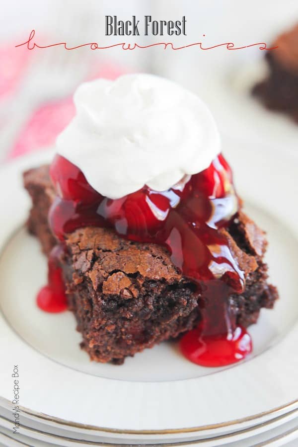Black Forrest Brownies valentine's day recipes