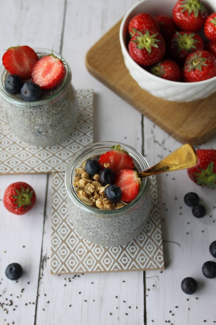 Blueberry Chia Seed Pudding Valentine's Day recipes