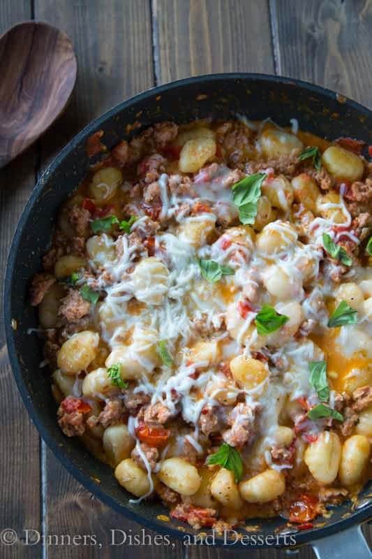 Cheesy Skillet Gnocchi Healthy New Year's Recipes