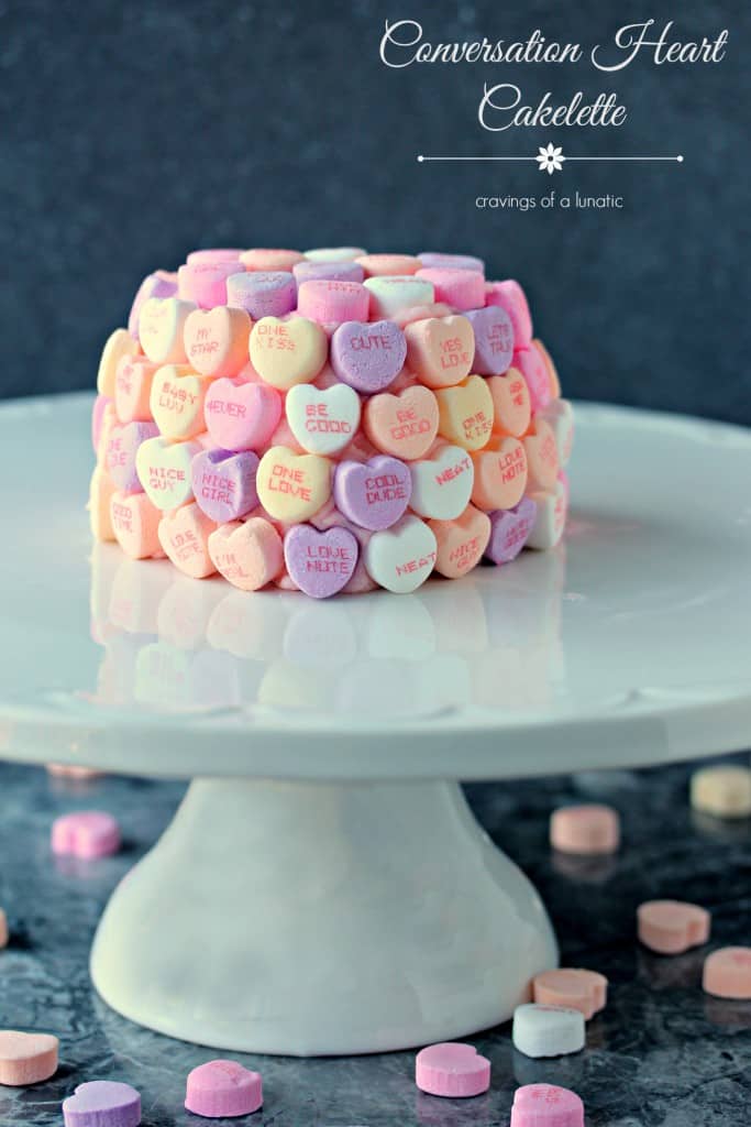 Conversation Heart Cakes valentine's day recipes