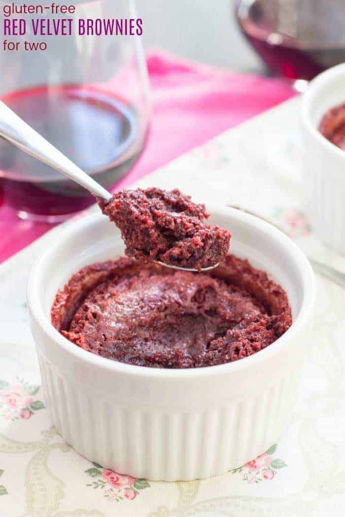 Gluten Free Red Velvet Brownies Valentine's Day Recipes