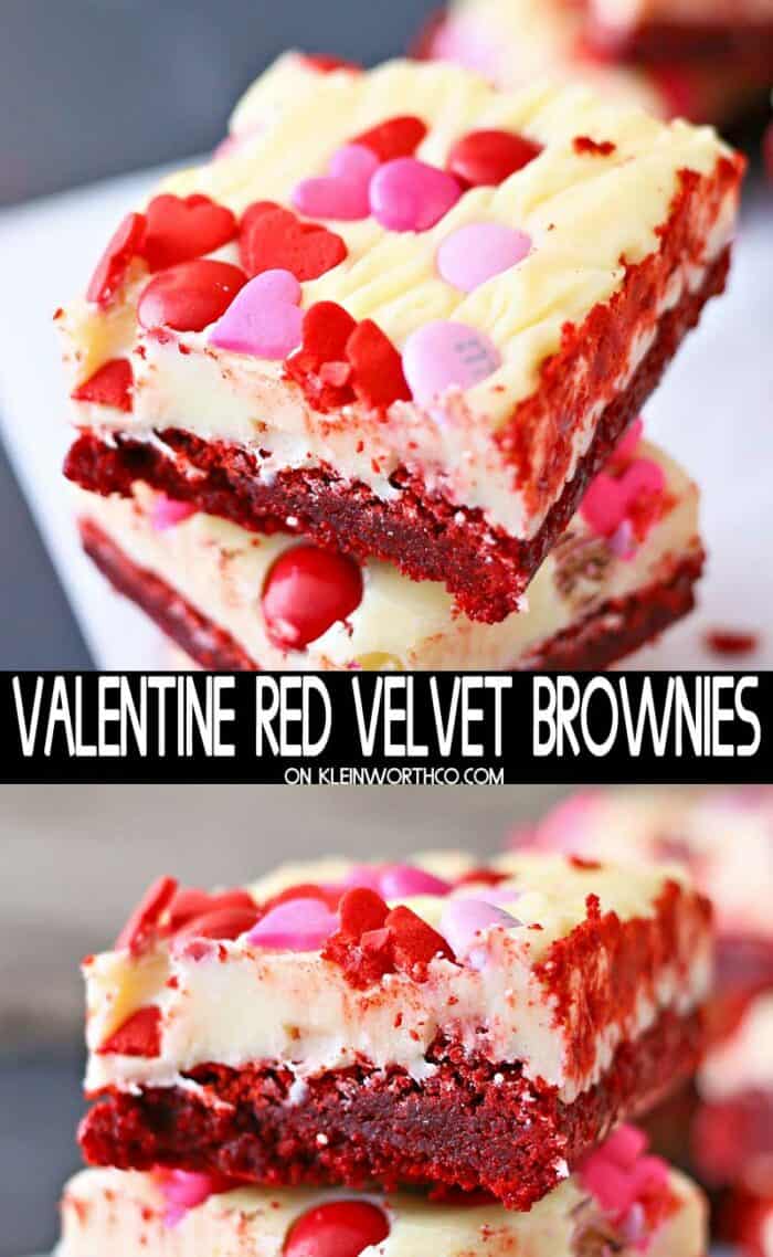 Red Velvet valentine's day Brownies