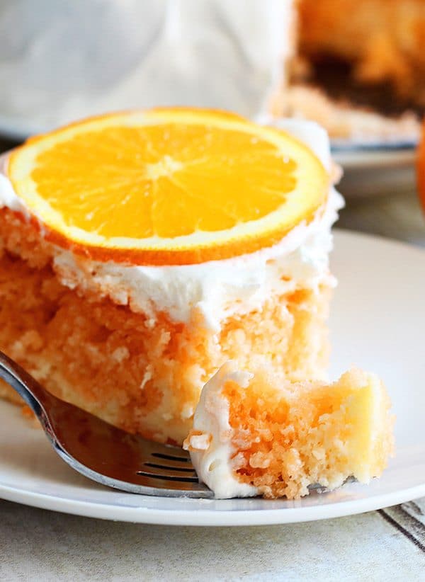 Skinny Orange Dreamsicle Cake