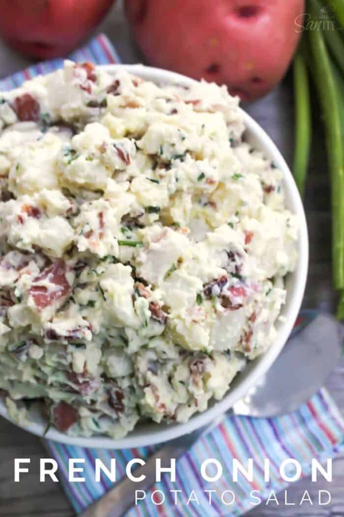 French Onion Potato Salad spring recipes