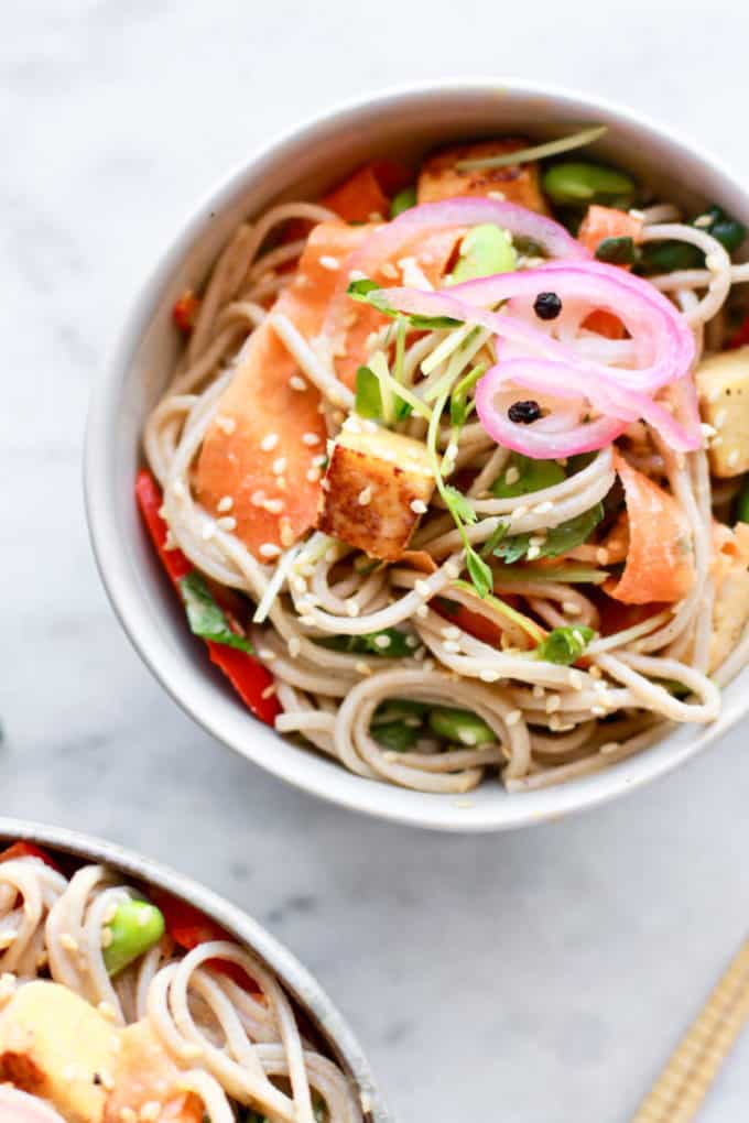 Healthy Cold Soba Noodle Salad