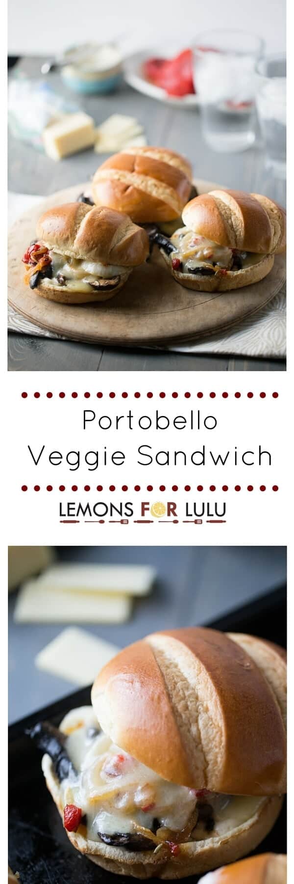 The meat will not be missed in this simple veggie sandwich recipe! Lots of thick portobello mushroom slices are piled high on a brioche roll then covered in tangy white cheddar cheese! A sandwich lovers dream!