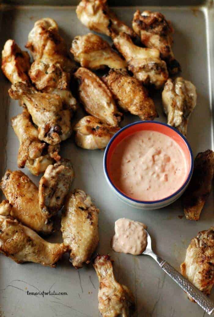 Grilled Chicken Wings with Sauce memorial day recipes