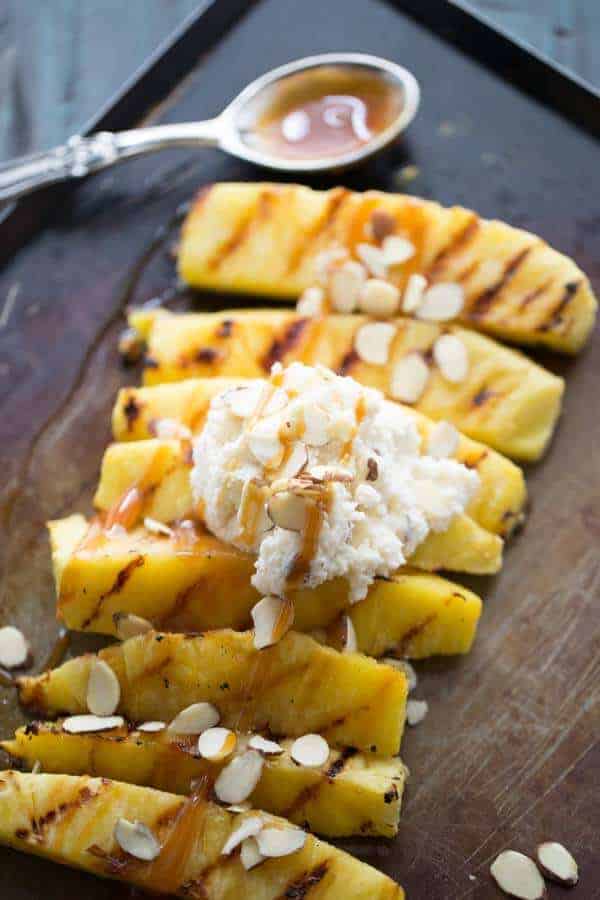 Grilled Pineapple with Mascarpone Cream memorial day recipes