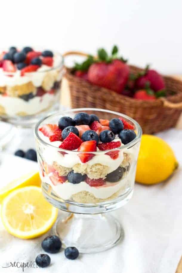 Lemon Berry Cheesecake Trifles