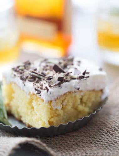 A classic mint julep recipe transforms into a deliciously moist poke cake!