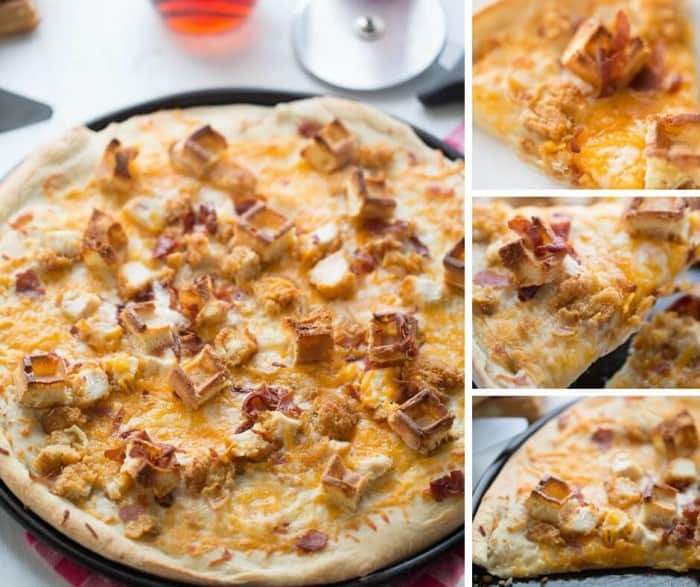 You don't have to go out to enjoy a good chicken and waffles recipe! This easy homemade pizza comes together surprisingly quick and tastes out of this world!