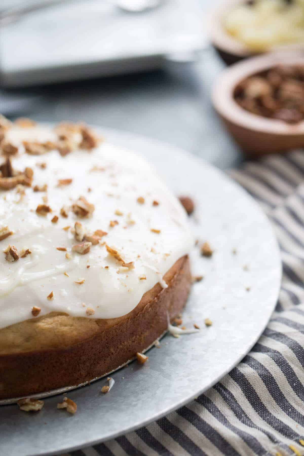 A simple hummingbird cake recipe that is perfect for brunch!