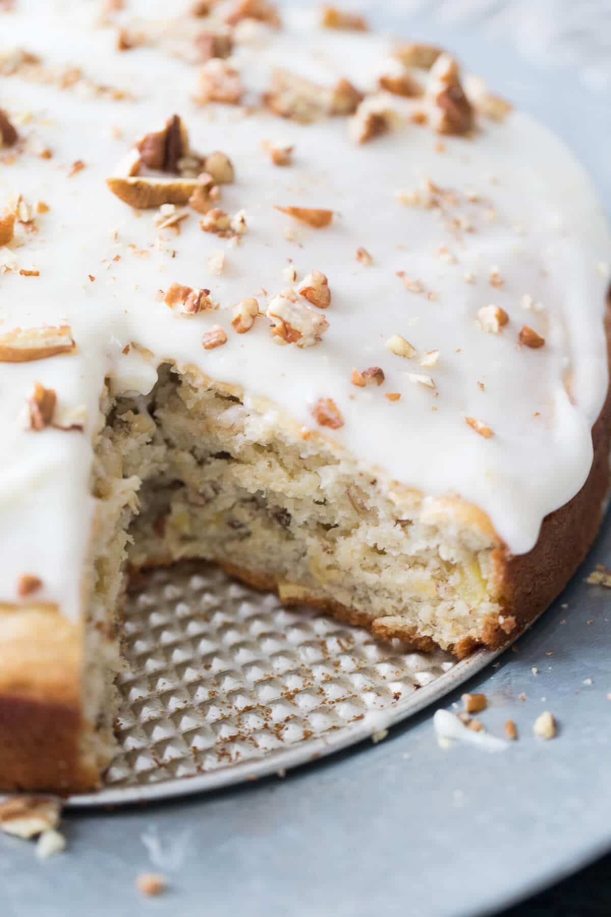 This hummingbird cake recipe is simple to prepare, it's tender and sweet and makes the best coffee cake.