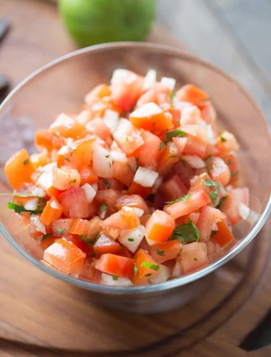 Bloody Mary salsa has no alchohol, but it does have lots of flavor! Fresh tomatoes, onions and seasoning make this salsa irresistible!