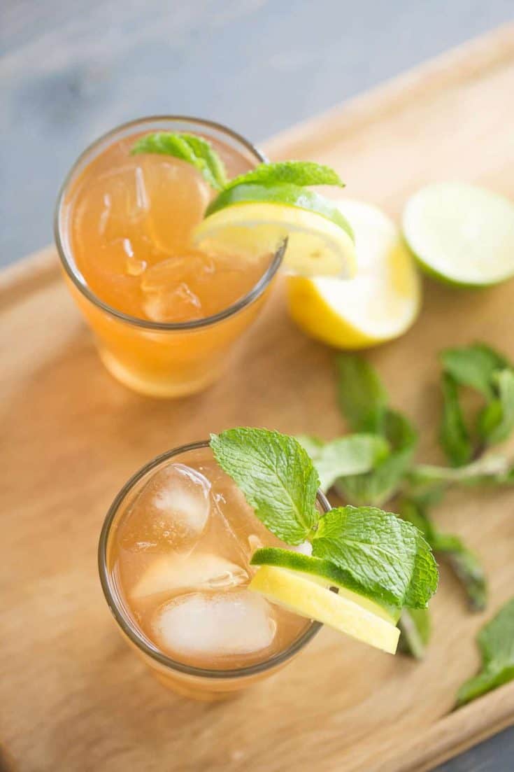 This mule cocktail is like summer in a glass. Refreshing lemonade, lemon and limes collide with crisp ginger beer and vodka for this grown up treat!