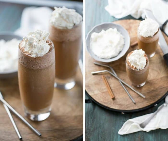 Thai Iced Coffee will you blow you away! This cook, frothy drink features seasoned coffee sweetened with almond milk and whipped cream! It is the perfect pick me up!