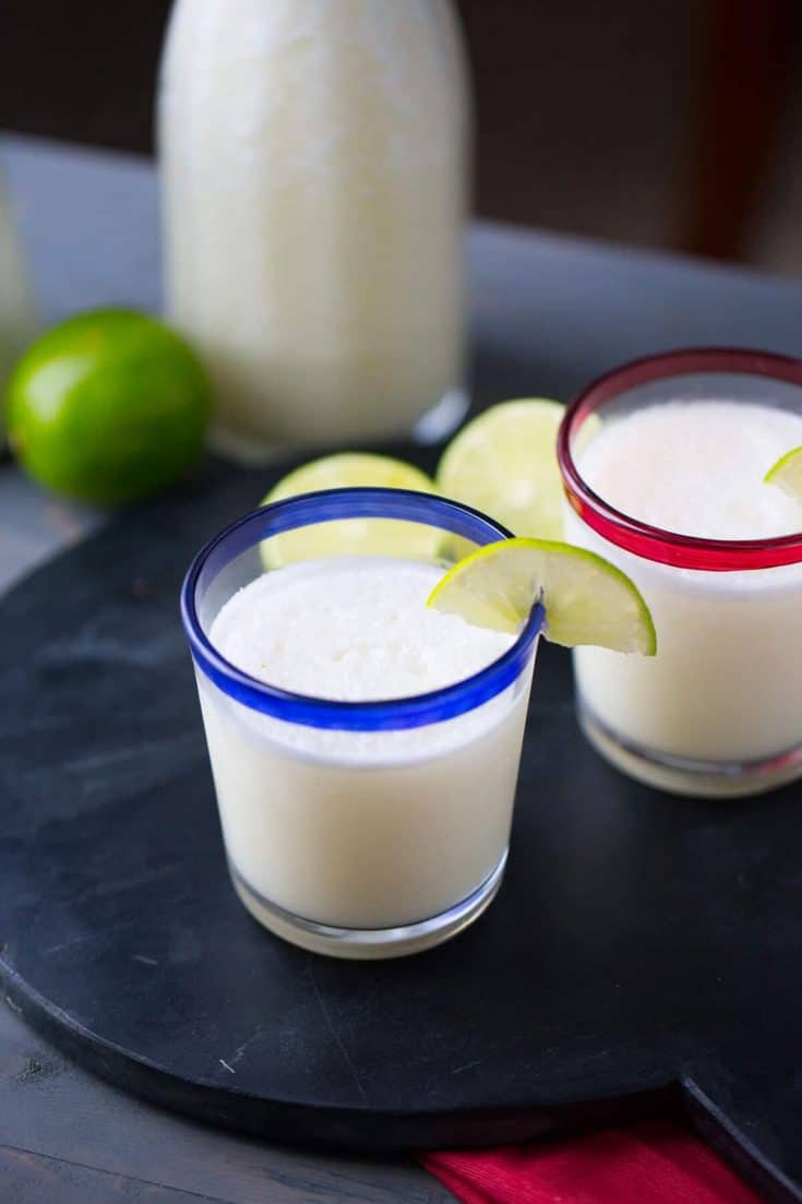 This lemonade slushie is like no other. This spin on the Brazilian beverage is creamy, icy, frothy and refreshing. It will become your favorite!