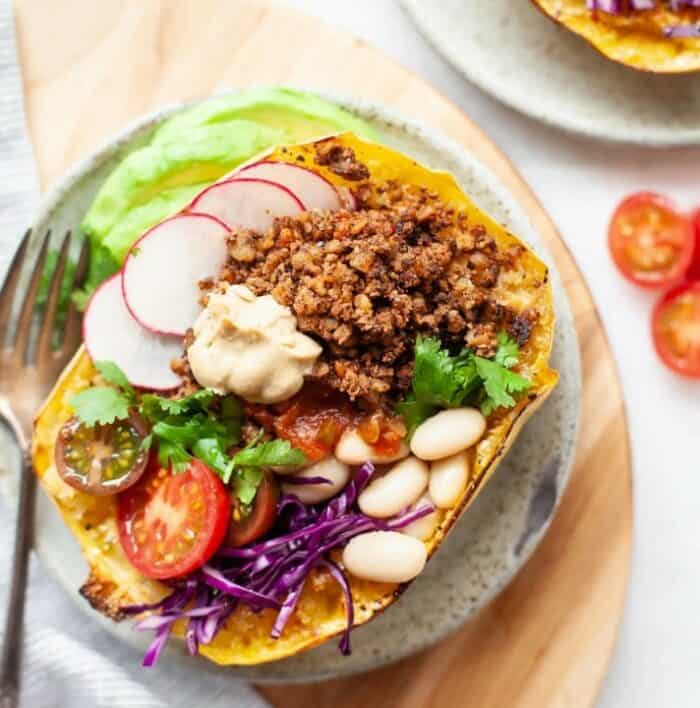 Spaghetti Squash Burrito Bowls