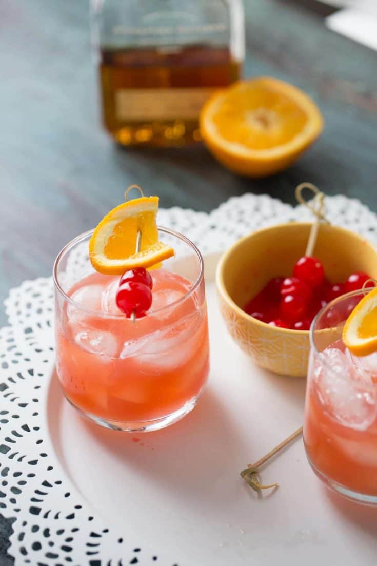 This bourbon daisy is tangy with a hint of sweetness. You need this for your next happy hour!