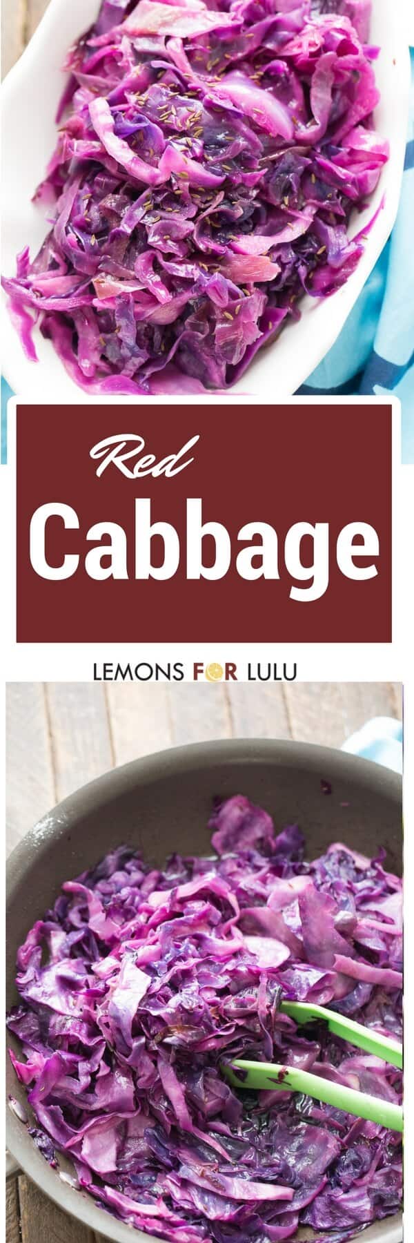 Simple recipes can be so good! This red cabbage recipe is definitely simple plus it tastes great and goes with anything!
