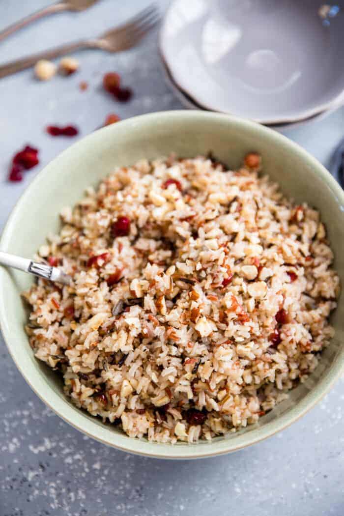 Cherry Hazelnut Rice Pilaf