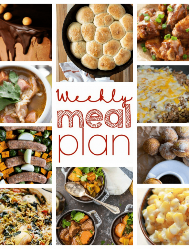 The perfect weekly meal plan!