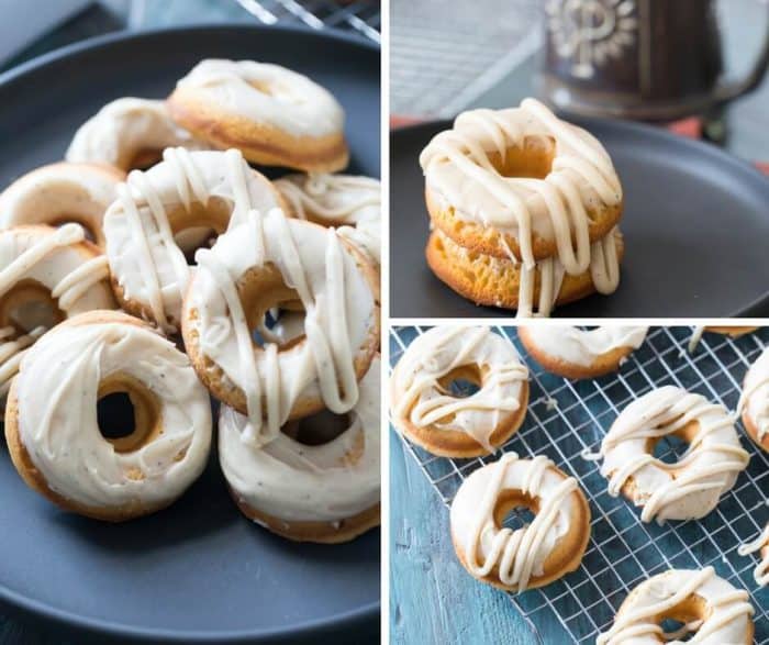 Love donuts? These baked sweet potato donuts capture all the flavors of fall! The browned butter frosting is the best!